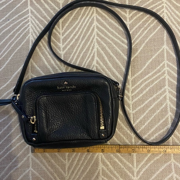 Kate Spade Small Black Leather Crossbody - Picture 1 of 6